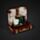 Espositore con LED per Statuette Gatti Neri con Cappello da Strega & Gufi Magici