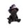 Statuette per Mini Mondo - Gatti Neri con Cappello da Strega