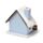 Casetta Decorativa per Natale con LED - Slitta Dorata