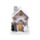 Casetta Decorativa per Natale con LED - in Betulla d'Argento