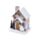 Casetta Decorativa per Natale con LED - in Betulla d'Argento