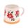Tazza in Grès Porcellanato - Stella di Natale