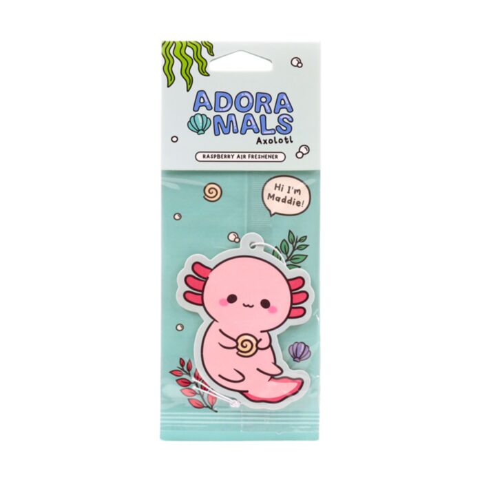 Profumatore per Auto - Maddie, l'Axolotl - Lampone - Animali Dolci ADORAMALS