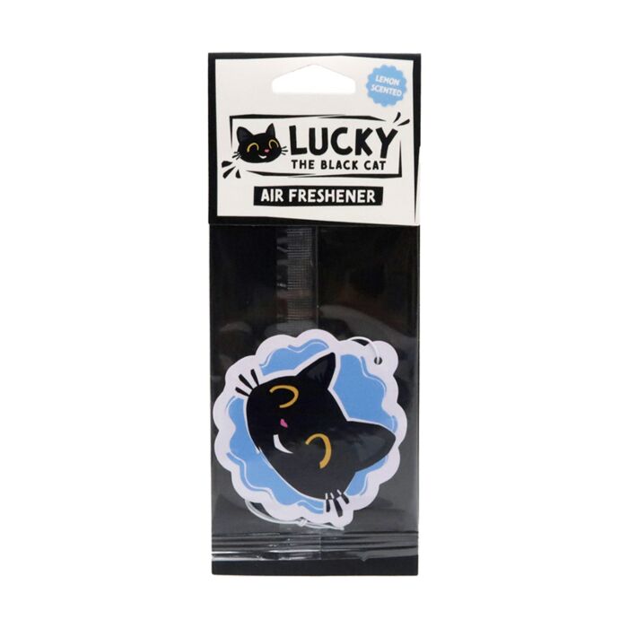 Profumatore per Auto - Lucky il Gatto Nero - Limone