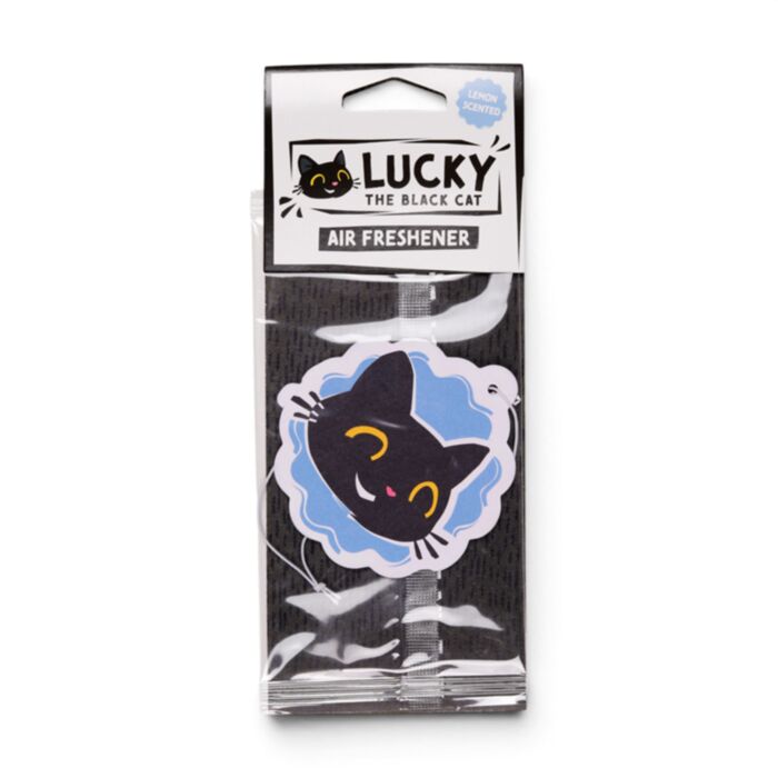 Profumatore per Auto - Lucky il Gatto Nero - Limone