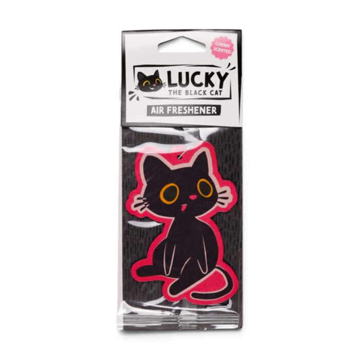 Profumatore per Auto - Lucky il Gatto Nero - Ciliegia
