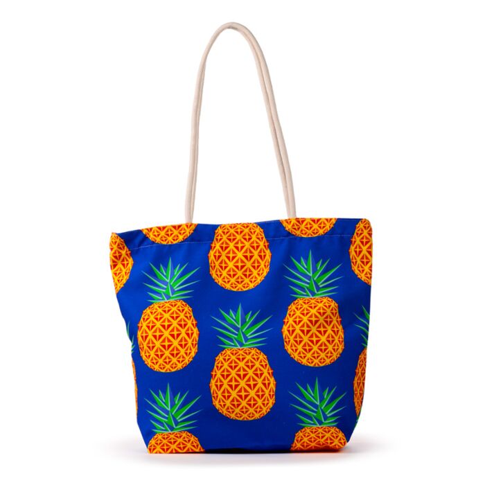 Borsa Mare in Tela - Ananas