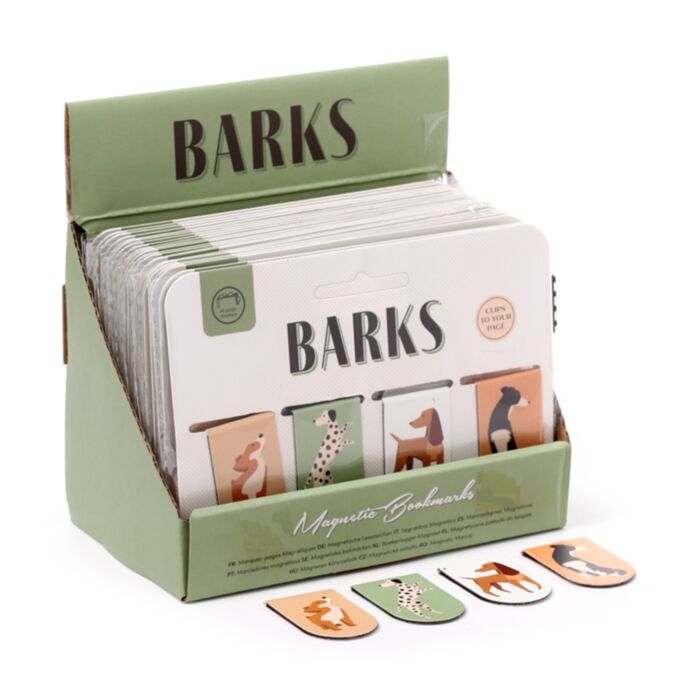 Set di 4 Segnalibri Magnetici - Cani BARKS
