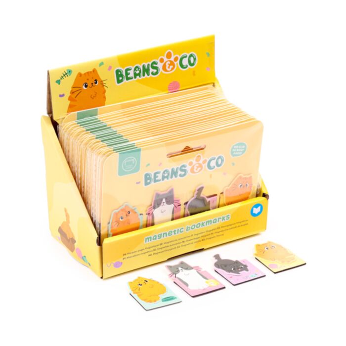 Set di 4 Segnalibri Magnetici - Gatti Beans & Co