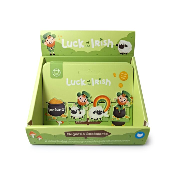 Set di 4 Segnalibri Magnetici - Folletto Portafortuna Irlandese
