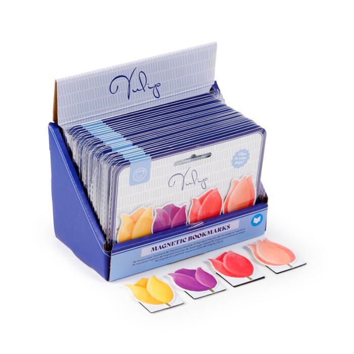 Set di 4 Segnalibri Magnetici - Tulipani