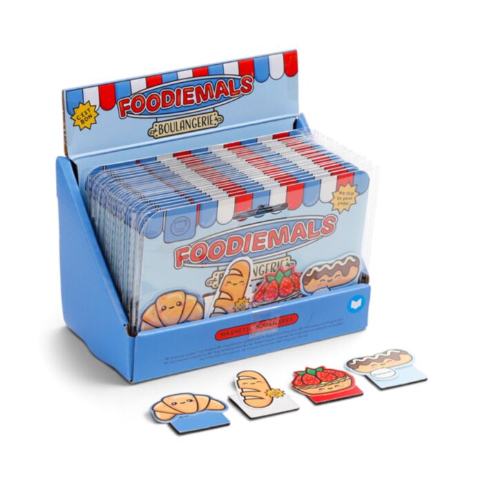 Set di 4 Segnalibri Magnetici - Boulangerie - Foodiemals