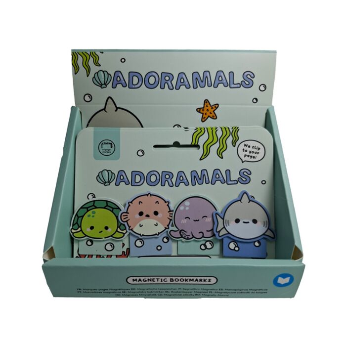 Set di 4 Segnalibri Magnetici - Oceano - Animali Dolci ADORAMALS
