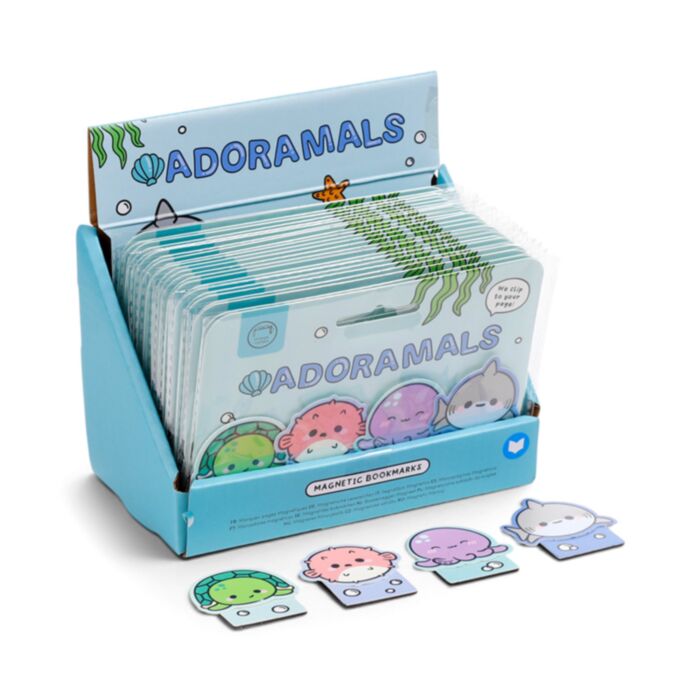 Set di 4 Segnalibri Magnetici - Oceano - Animali Dolci ADORAMALS
