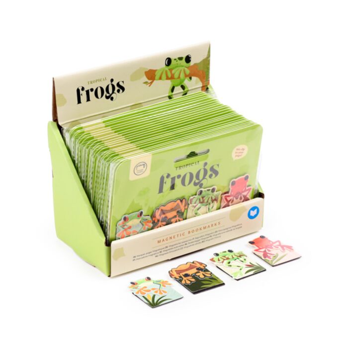 Set di 4 Segnalibri Magnetici - Rane Tropicali TROPICAL FROGS