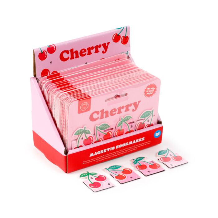 Set di 4 Segnalibri Magnetici - Ciliegie - Cherry