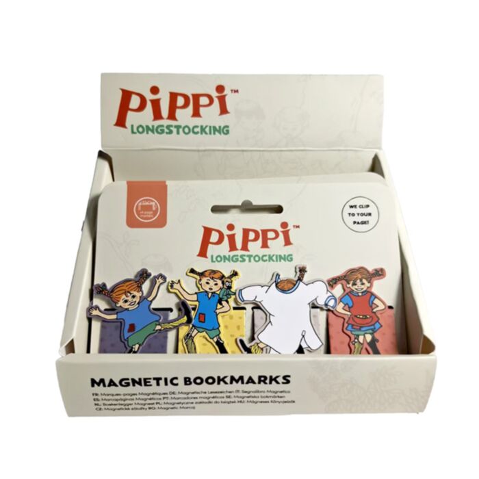 Set di 4 Segnalibri Magnetici - Pippi Calzelunghe
