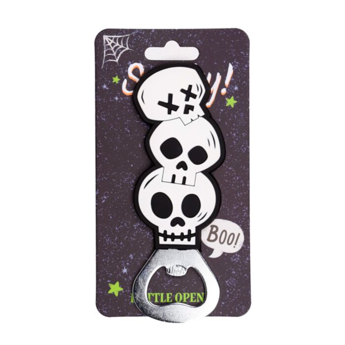 Apribottiglie in PVC con Teschi Spettrali - Spooky