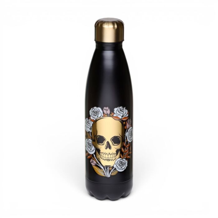 Bottiglia Termica in Acciaio 500ml - Teschi & Rose SKULLS&ROSES 