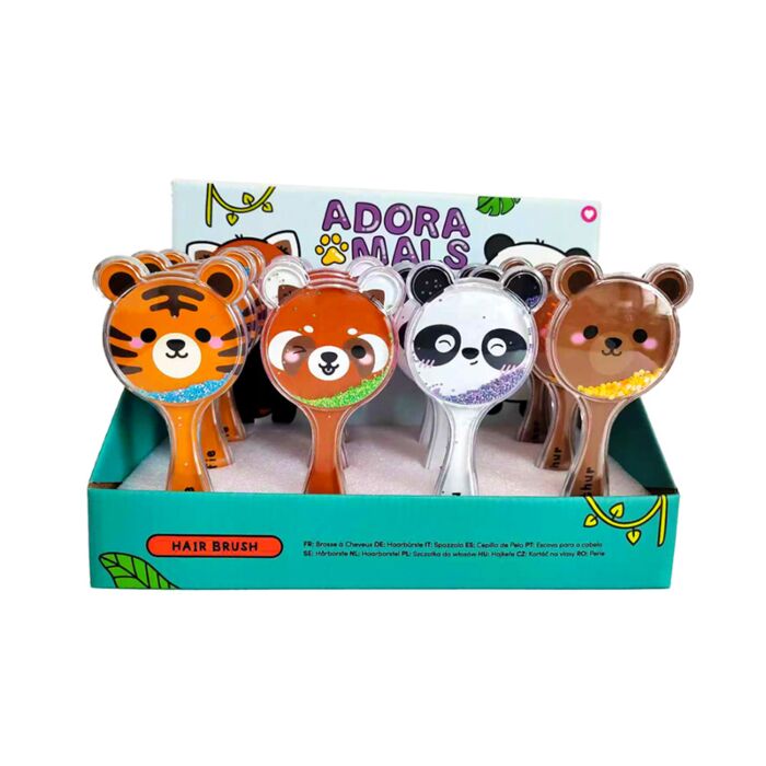 Spazzola con Glitter a Forma - Animali Dolci - Selvatici