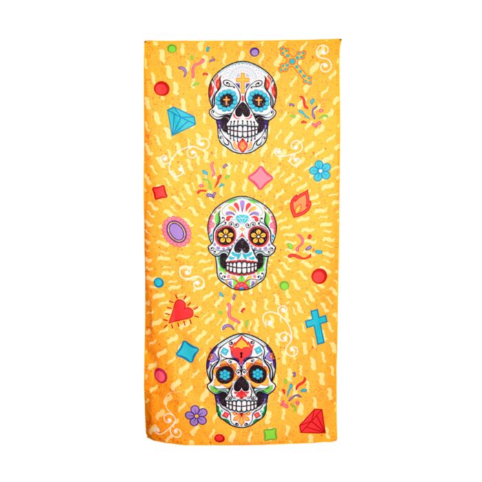 Telo Mare in Microfibra - Teschio Messicano - Day of the Dead