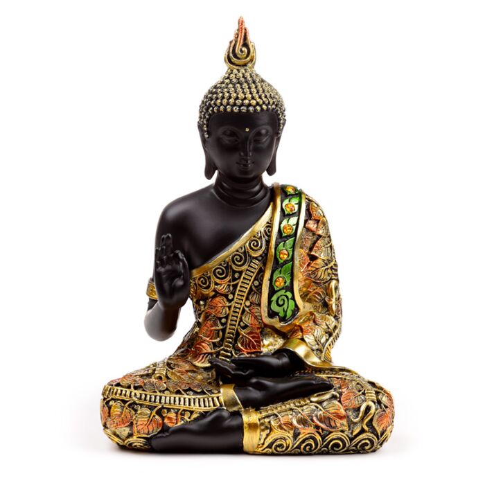 Buddha Thailandese - Nero e Arancione - Meditazione