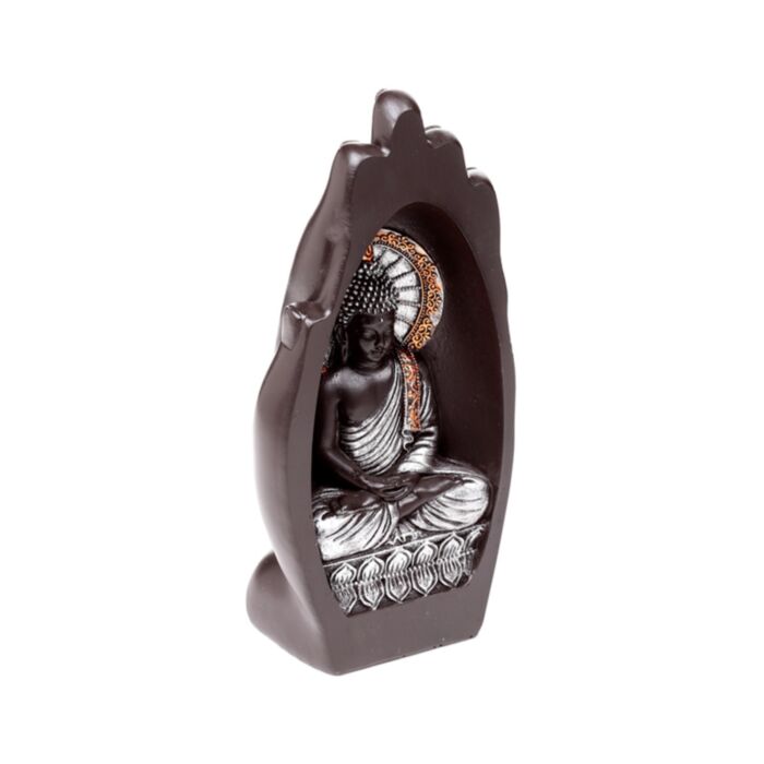 Buddha - Argento e Nero - Intaglio nella Forma di Mano