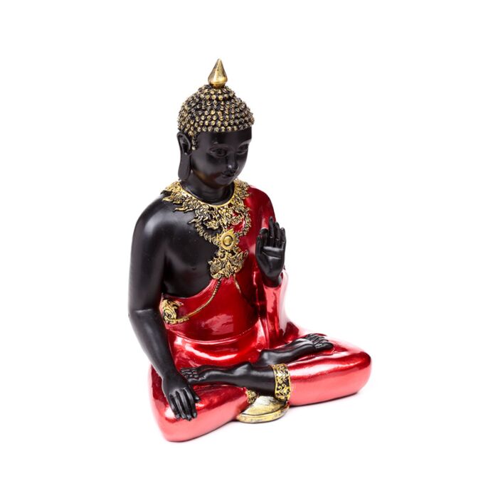 Buddha Thailandese - Rosso, Nero e Oro - Meditazione
