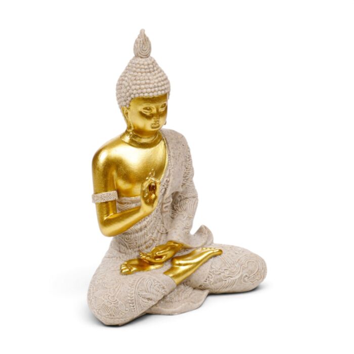 Buddha Thailandese - Effetto Arenaria & Oro - Meditazione