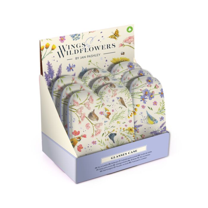 Custodia Portaocchiali - Uccelli&Fiori Selvatici - Wings&Wildflowers JAN PASHLEY