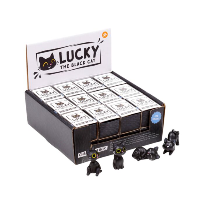 Statuine in Scatoletta - Lucky il Gatto Nero