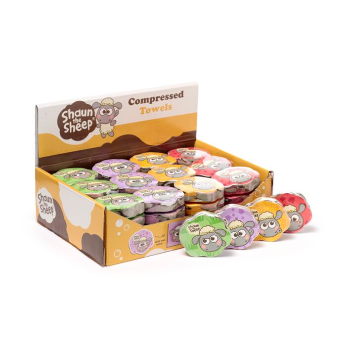 Asciugamano da Viaggio Compresso - Stile Kawaii - Shaun, Vita da Pecora