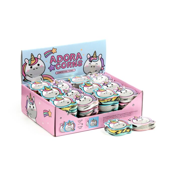 Asciugamano da Viaggio Compresso - Unicorno - Animali Dolci ADORAMALS