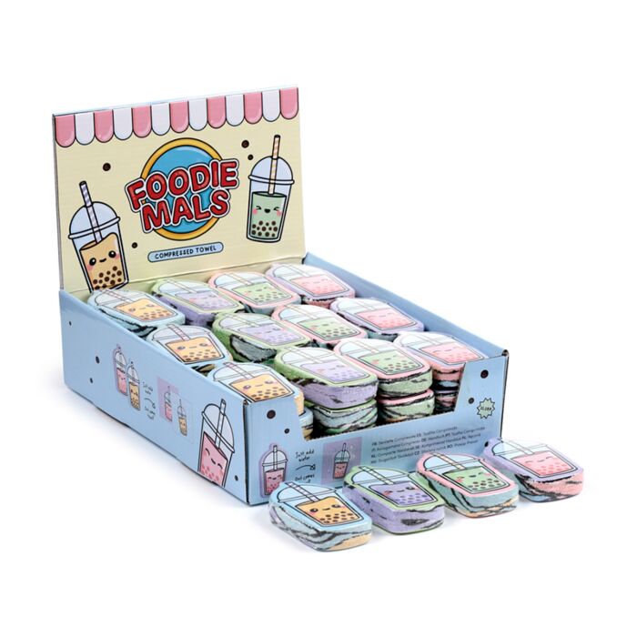 Asciugamano da Viaggio Compresso - Bubble Tea - Foodiemals 