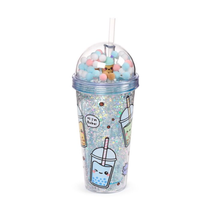 Bicchierone con Cannuccia e Decorazioni - Bubble Tea - Foodiemals