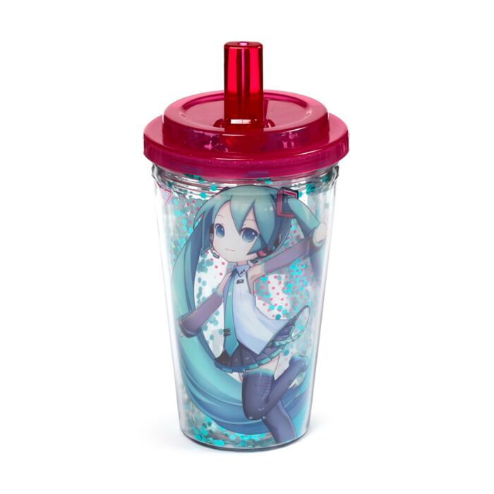 Bicchierone Infrangibile con Cannuccia - Hatsune Miku