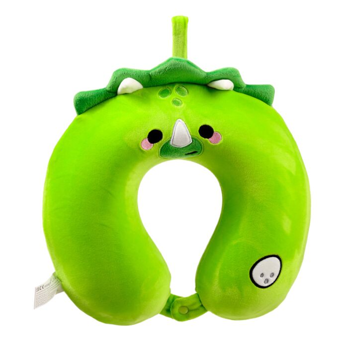 Cuscino da Viaggio in Memory Foam Relaxeazzz - Huck il Dinosauro