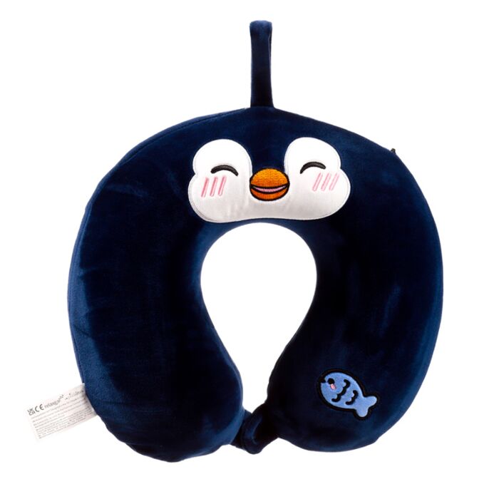 Cuscino da Viaggio in Memory Foam Relaxeazzz - Nico il Pinguino