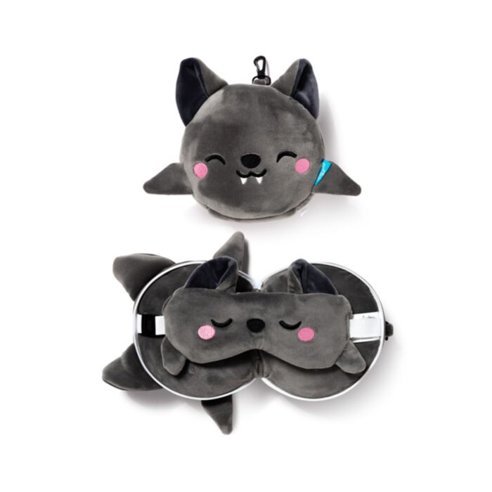Cuscino da Viaggio con Maschera Relaxeazzz - Dexter il Pipistrello
