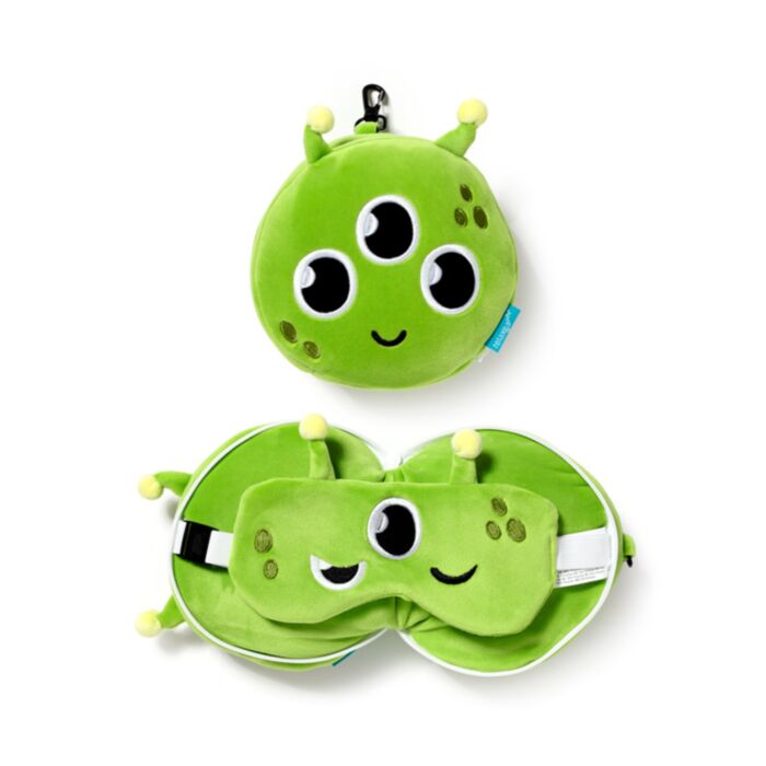 Cuscino da Viaggio con Maschera Relaxeazzz - Alieno - Spazio