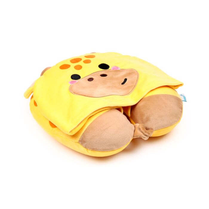 Cuscino da viaggio con Cappuccio - Raffi la Giraffa - Hoodeazzz - ADORAMALS