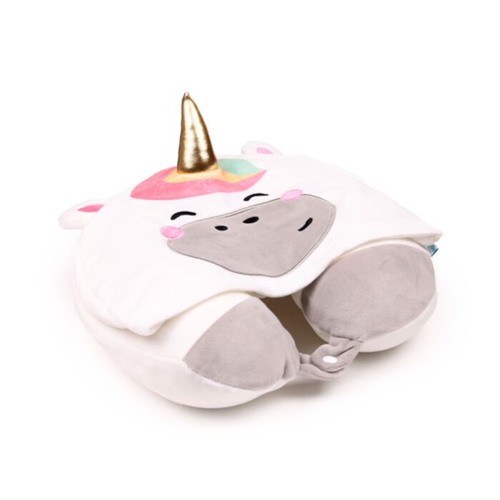 Cuscino da viaggio con Cappuccio - Astra l'Unicorno - Hoodeazzz - ADORAMALS