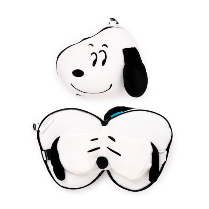 Cuscino da Viaggio con Maschera Relaxeazzz - Snoopy & Woodstock PEANUTS