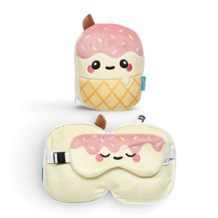 Cuscino da Viaggio con Maschera Relaxeazzz - Gelato