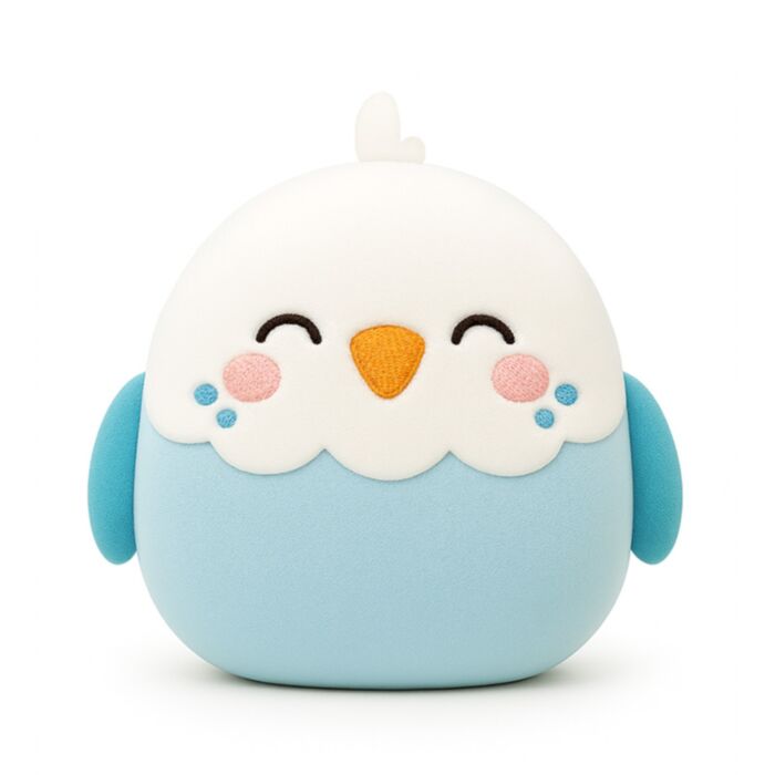 Cuscino di Peluche - Pappagallino (Budgie) - Animali Dolci ADORAMALS - Squidglys