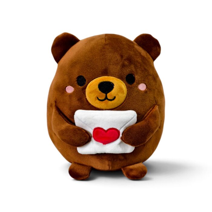 Giocattolo in peluche a forma di orso con lettera d'amore - Squidglys J'Adoramals