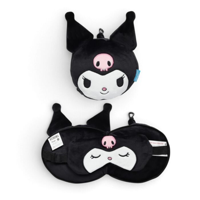 Cuscino da Viaggio con Maschera Relaxeazzz - Kuromi Coniglio Hello Kitty 