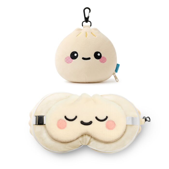 Cuscino da Viaggio con Maschera Relaxeazzz - Foodiemals - Bao House - Raviolo