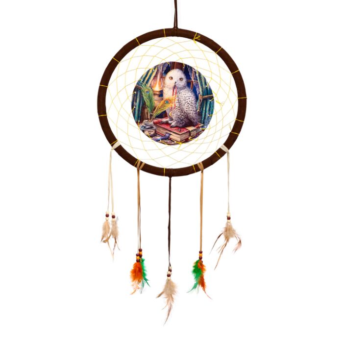 Acchiappasogni - Gufo - Guardian Of Spells Owl - Lisa Parker - 33cm