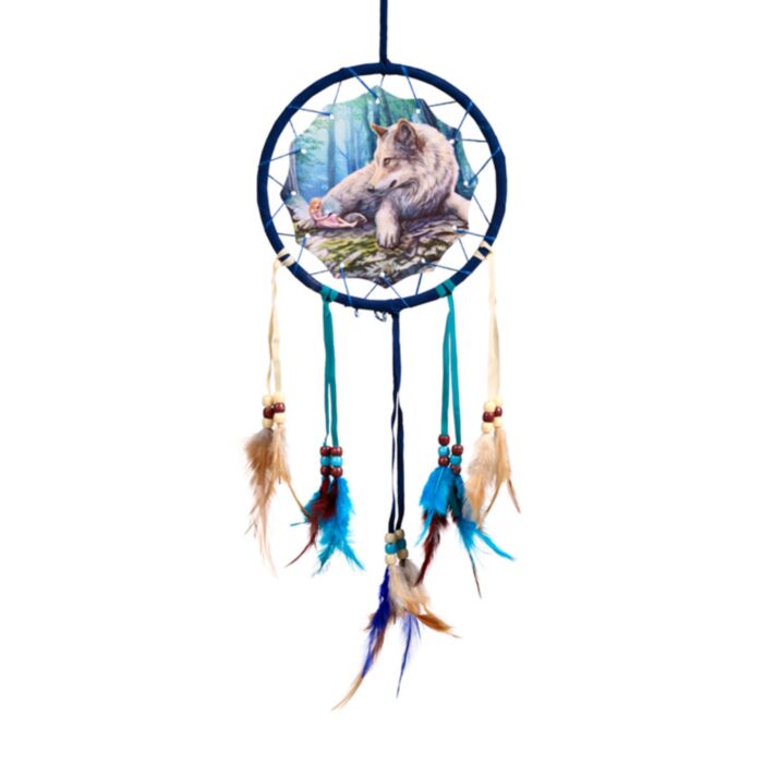 Acchiappasogni - Lupo e Fata - Fairy Stories Wolf & Fairy - Lisa Parker - 16cm